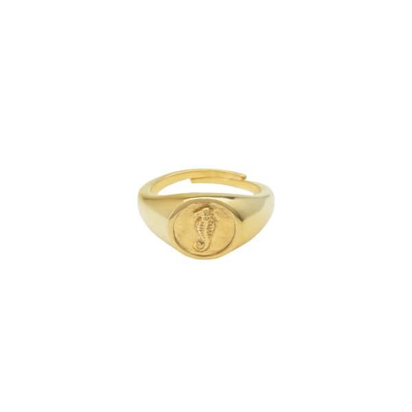 float Seepferdchen Ring Gold Online-Schn?ppchen